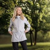 Crystals Womens Waterproof Lined Rain Jacket in Platinum Marl