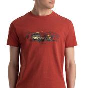 Horton Men's Wicking Quick Dry Active T-Shirt in Burnt Sienna