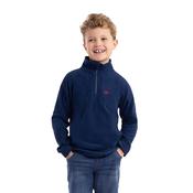 Keynote Boys Half Zip Fleece Top in Dark Blue