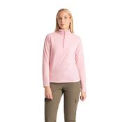 Meadows Women's Half Zip Fleece in Carnation Pink