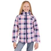Orland Girls' Waterproof Padded Jacket in Pink Check