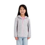 Shawna Girls Full Zip Fleece in White