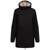 Sine Women's Fur Lined Softshell Jacket in Black image
