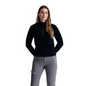 Skylar Women's Half Zip Fleece Top in Black Light Mulberry image