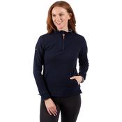 Big Heart Women's Heavier Half Zip Fleece Top in Navy image