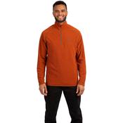 Keynote Men's Half Zip Fleece Top in Burnt Orange