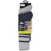 Hitched Mens Hiking Socks 2 Pack - Black / Grey Marl image