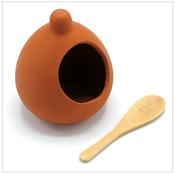 Dexam Salt Cellar Terracotta with Spoon