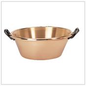 De Buyer Copper Preserving Pan with Cast Iron Handles 9Litres - 38cm