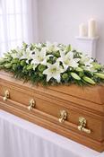 Oriental Lily Casket Spray image