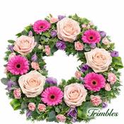 Rose &amp; Gerbera Funeral Wreath image
