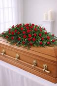 Red Rose Casket Tribute