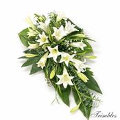 Classic White Lily Tribute Spray image
