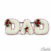 DAD Floral Letter Tribute