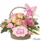 Baby Girl Flower Basket image