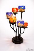 Handmade Globe Lamp – 6 Light Stand image