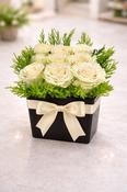 Cream White Ecuadorian Rose Cube image