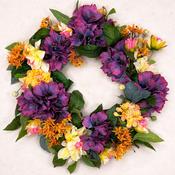Harvest Jewel Silk Floral Wreath image