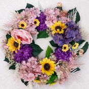 Pastel Sunshine Silk Wreath image