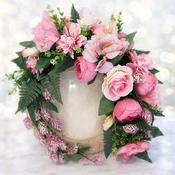 The Blush Open Garden Wreath image