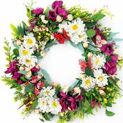 Butterfly Meadow Wreath image