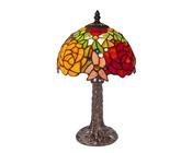 Rose &amp; Snowdrop Tiffany Table Lamp (Small) image