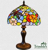 The Dragonfly Meadow ,12″ Tiffany-Style Lamp image