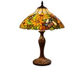 Golden Sunflower &amp; Butterfly Tiffany Lamp image