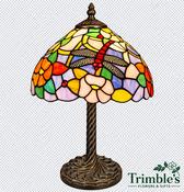 The Dragonfly Twist ,10″ Tiffany-Style Lamp image