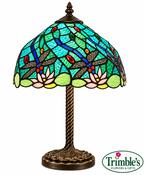 Dragonfly Lagoon  10″ Tiffany-Style Lamp image