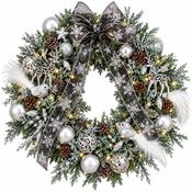 Luxury Silver Winter Wonderland Christmas Wreath image