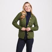Green Supersoft Collared Button Cardigan