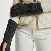 Charcoal Wool Fingerless Gloves image