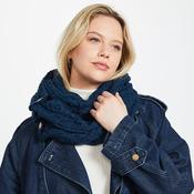 Blackwatch Aran Snood with Buttons