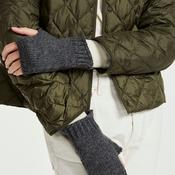 Charcoal Supersoft Wool Fingerless Gloves