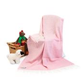 Pink Baby Blanket Irish Lambswool image