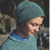 Jade Merino Wool Jersey Hat with Roll Edge image