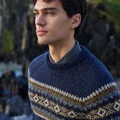 Silent Night Wool Crew Neck Fairisle Sweater image