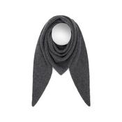 Grey Lambswool Seed Stitch Triangle Scarf image