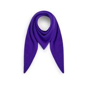 Purple Lambswool Seed Stitch Triangle Scarf image