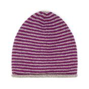 Foxglove Merino Cashmere Striped Beanie image