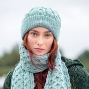 Mermaid Honeycomb Aran Wool Hat image