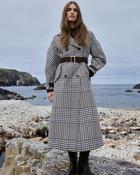 Cream Check Kate Double Breasted Lambswool Trench Coat image