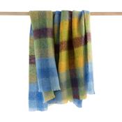 Yellow, Blue &amp; Green Mohair &amp; Wool Blanket
