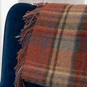 Rust Check Large Wool Blanket