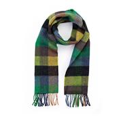 Green Denim Herringbone Merino &amp; Cashmere Scarf