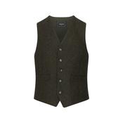 Forest Green Herringbone Michael Tweed Waistcoat