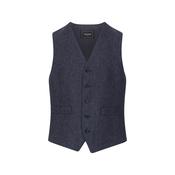 Large Navy Herringbone Michael Tweed Waistcoat