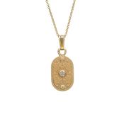 Arda Two Tone Small Pendant with Rare Irish Gold image