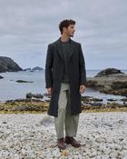 Charcoal Herringbone Patrick Wool Overcoat image